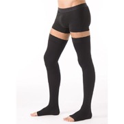 ESSENTIEL MICROFIBRE classe 2 Bas Auto Fixant Homme Pied Ouvert SN noir